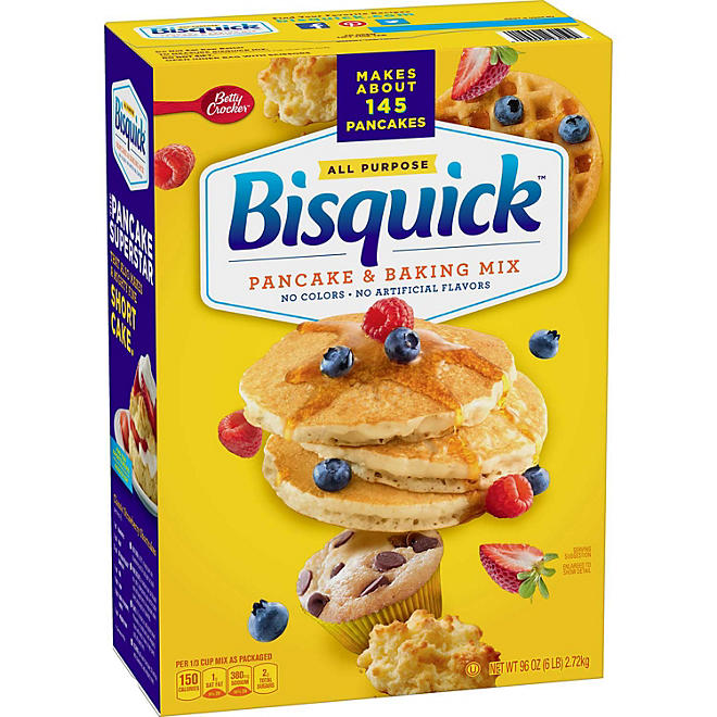 Bisquick Betty Crocker Pancake & Baking Mix, All Purpose - 96 oz