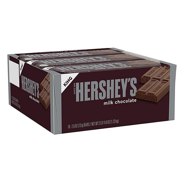 HERSHEY'S Milk Chocolate Candy Bar, Snack Size, Bulk (Choose