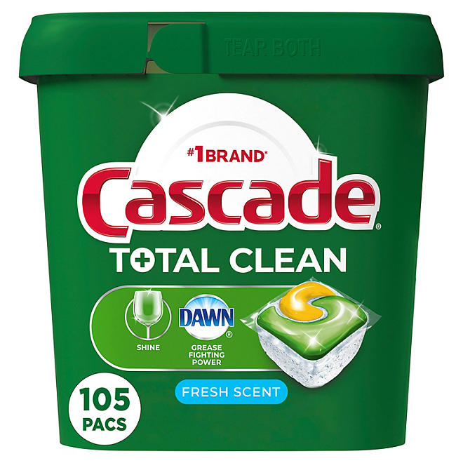 Cascade Fresh Scent Complete Dishwasher Detergent ActionPacs, 90 ct.