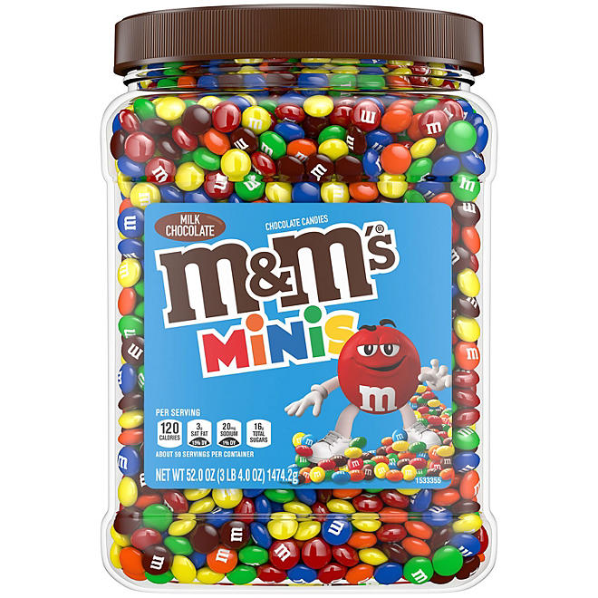 M & M's Milk Chocolate Mini Tubes, 1.08 Oz, 24 Tubes/Box
