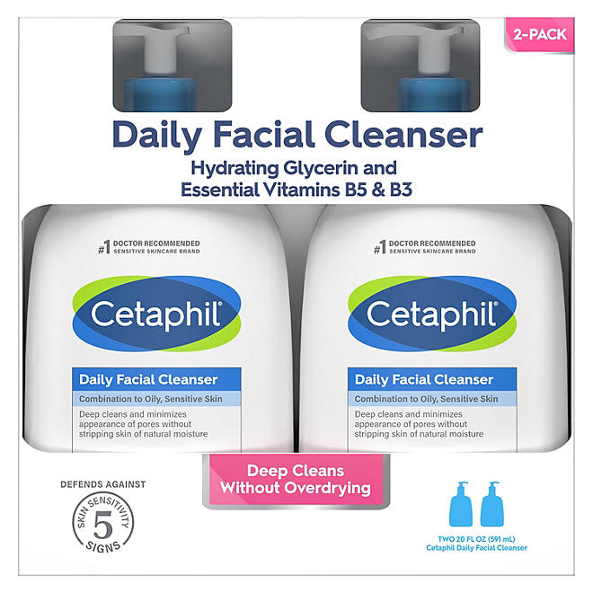 Cetaphil Daily Facial Cleanser (20 fl. oz., 2 pk.) – My Kosher Cart