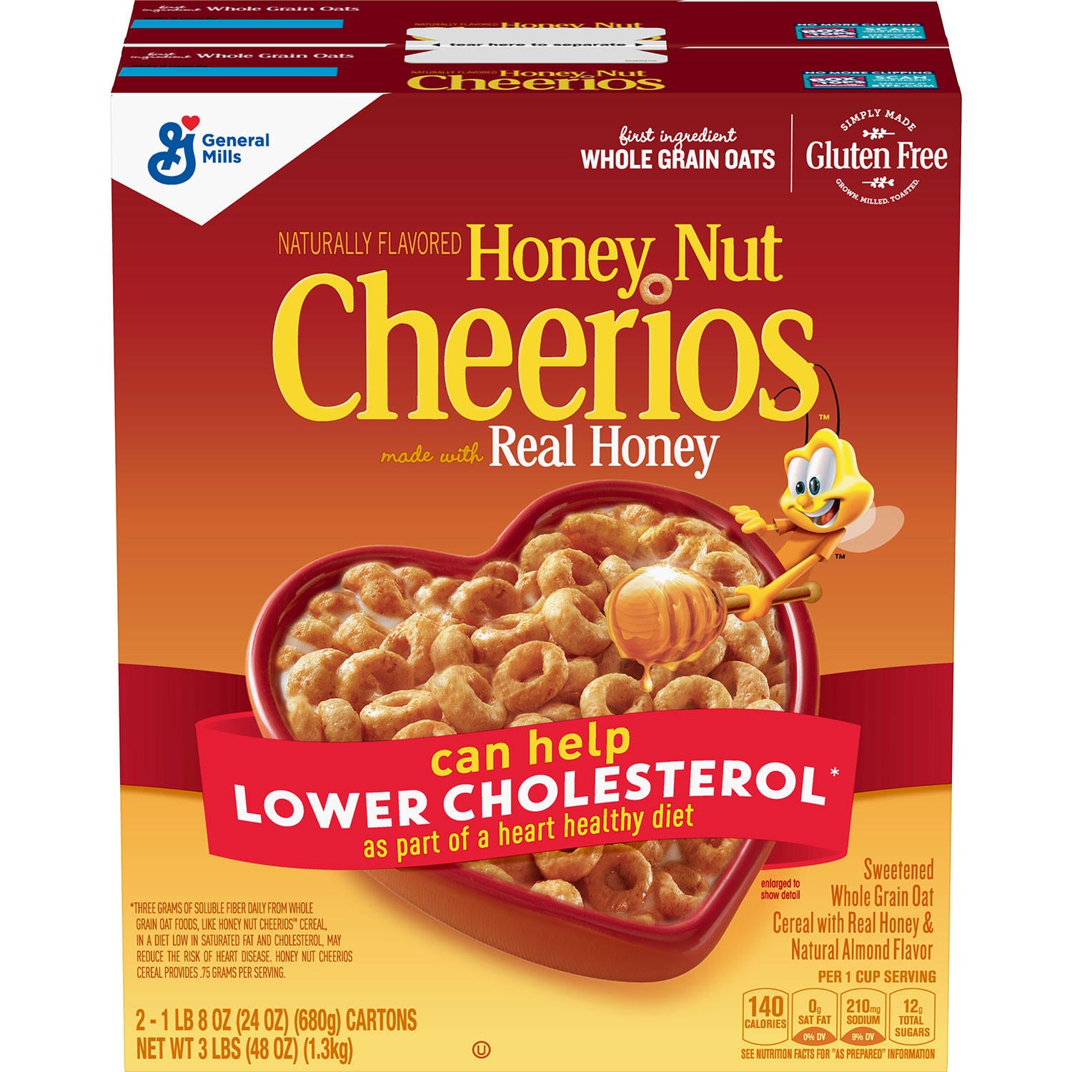 Honey Nut Cheerios Cereal (24 oz., 2 pk.) – My Kosher Cart