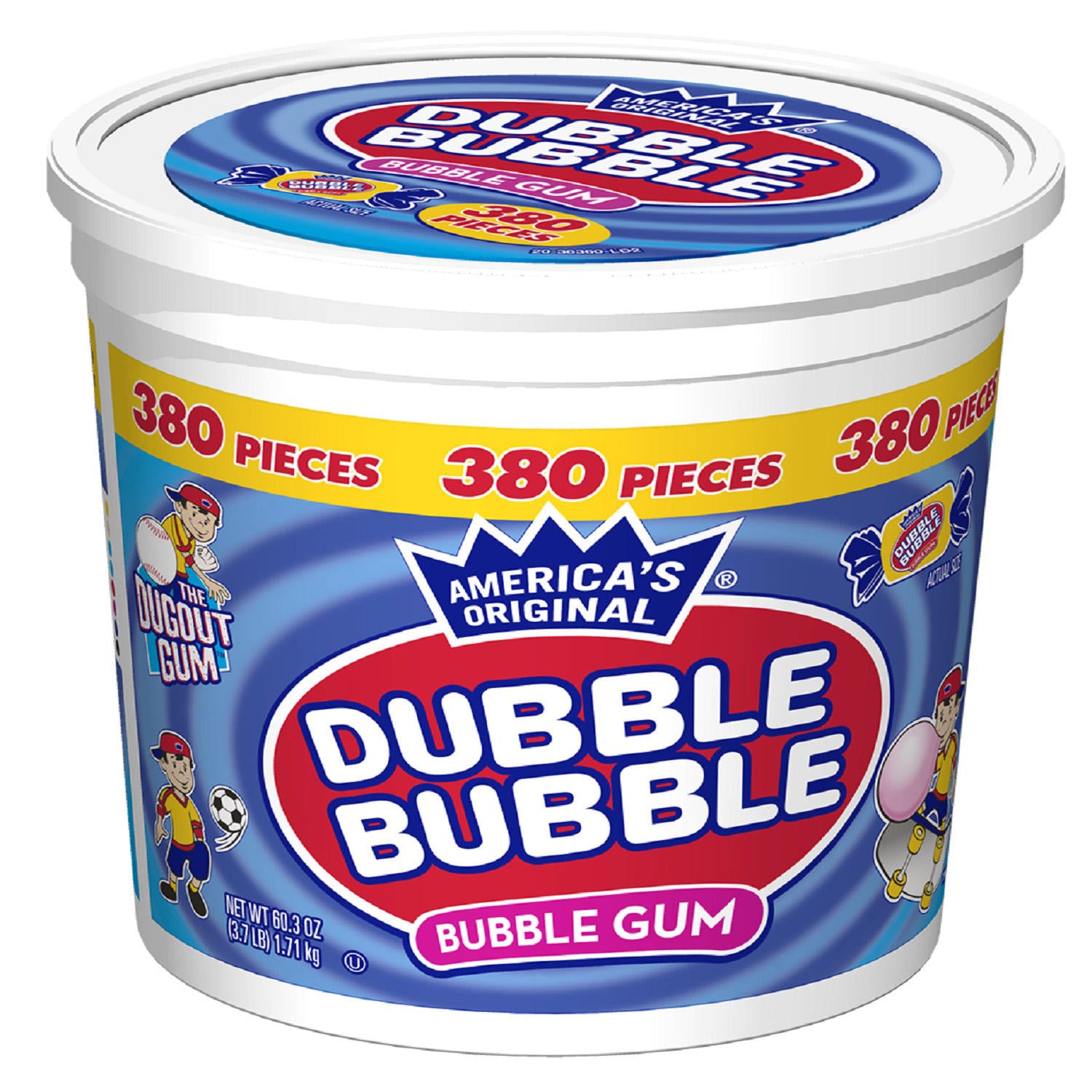 DUBBLE BUBBLE 3 FLAVOR WRAPPED GUM