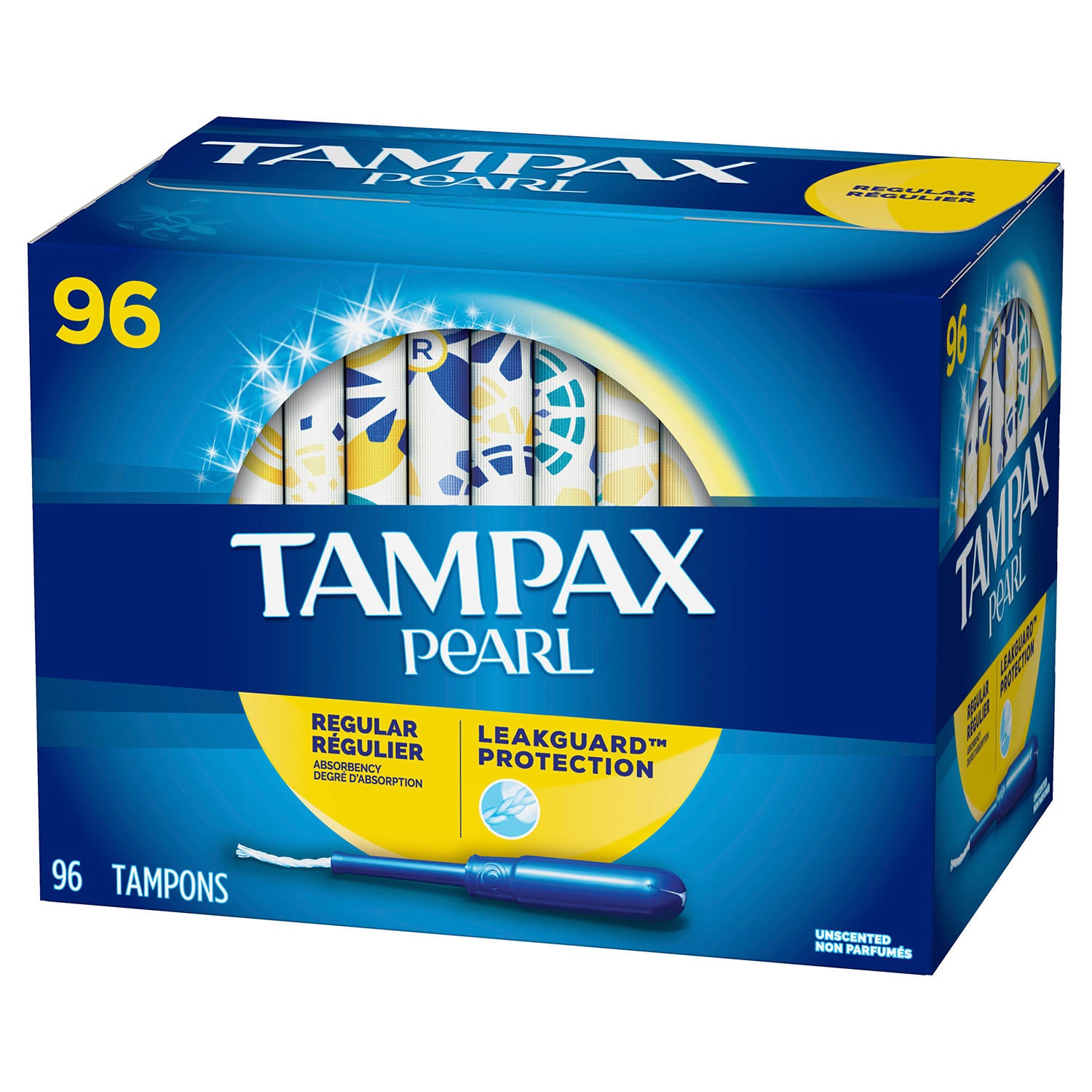 Tampax Pearl Duopack (Regular/Super) Plastic Tampons, Unscented