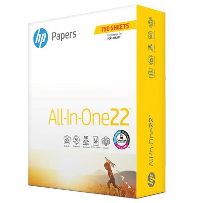 HP Printer Paper, All-In-One 22lb Copy Paper, 96 Bright, 8.5x11