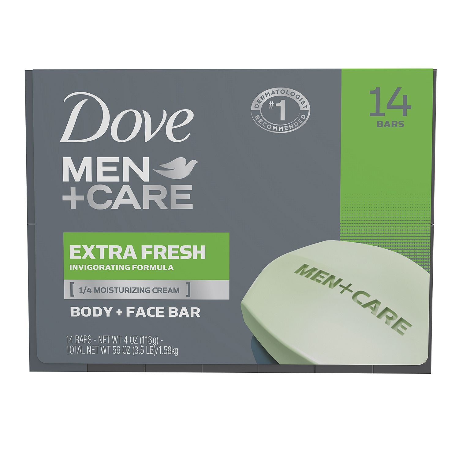 DOVE, Men Plus Care Extra Fresh Invigorating Formula Bar Soap for Body –  CoCo Fresh Mart