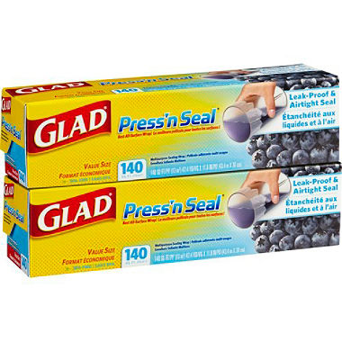 Glad Press N Seal 140 SQFT Wrap - 3 Pack for Food Storage