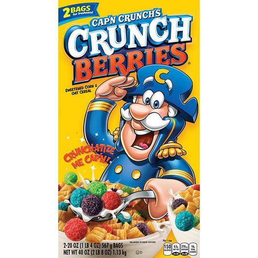 Cap'n Crunch's Crunch Berries Cereal, 40 oz.