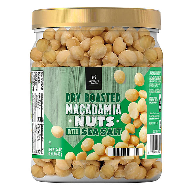 Dry Roasted Macadamia Nuts with Sea Salt (24 oz.) My Kosher Cart