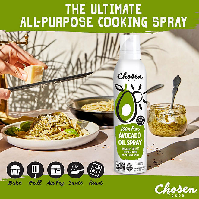Chosen Foods 100% Pure Avocado Oil All Purpose Natural Cooking Bottle Pack  1L