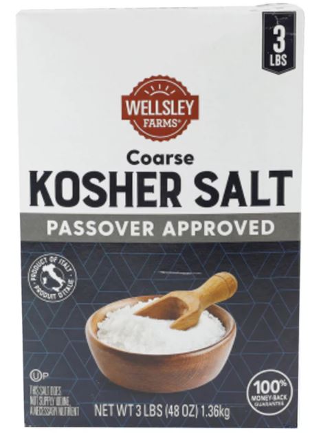 Wellsley Farms Coarse Kosher Salt, 3 lbs.