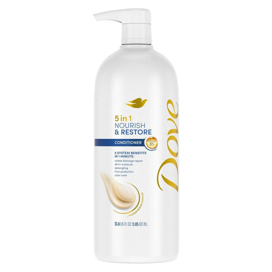 Dove Nourish & Restore 5-in-1 Conditioner, 33.8 fl. oz.