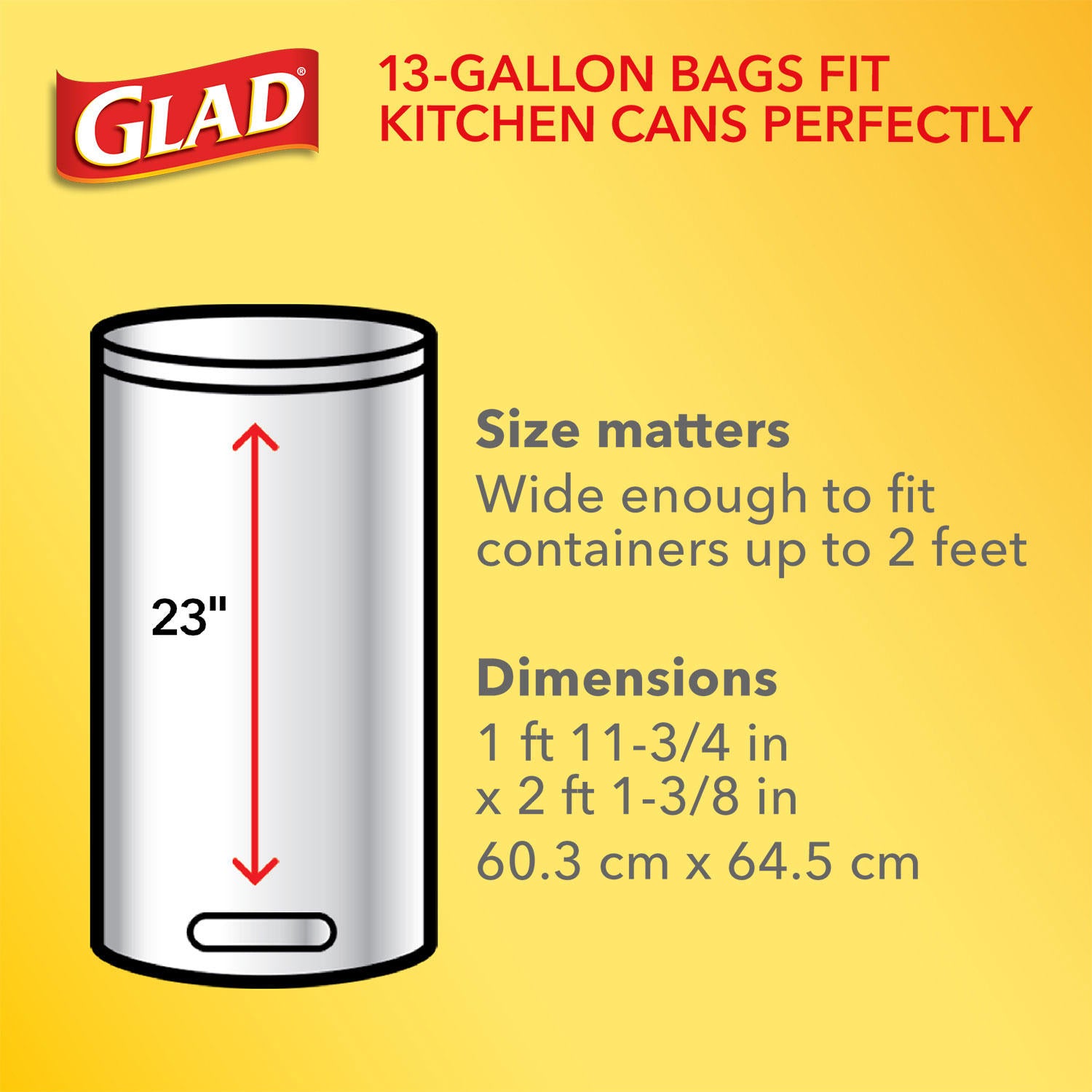 Clorox 13 Gal Glad Tall Kitchen Bag