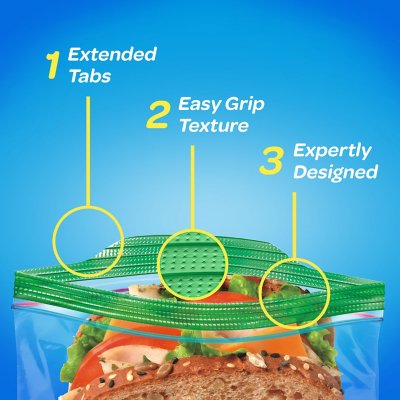 Ziploc Freezer Variety Bags, 347 Pack Snack Sandwich Quart Gallon