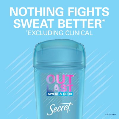 Secret Outlast Shower Fresh Clear Gel Deodorant (2.6 oz., 4 pk.)