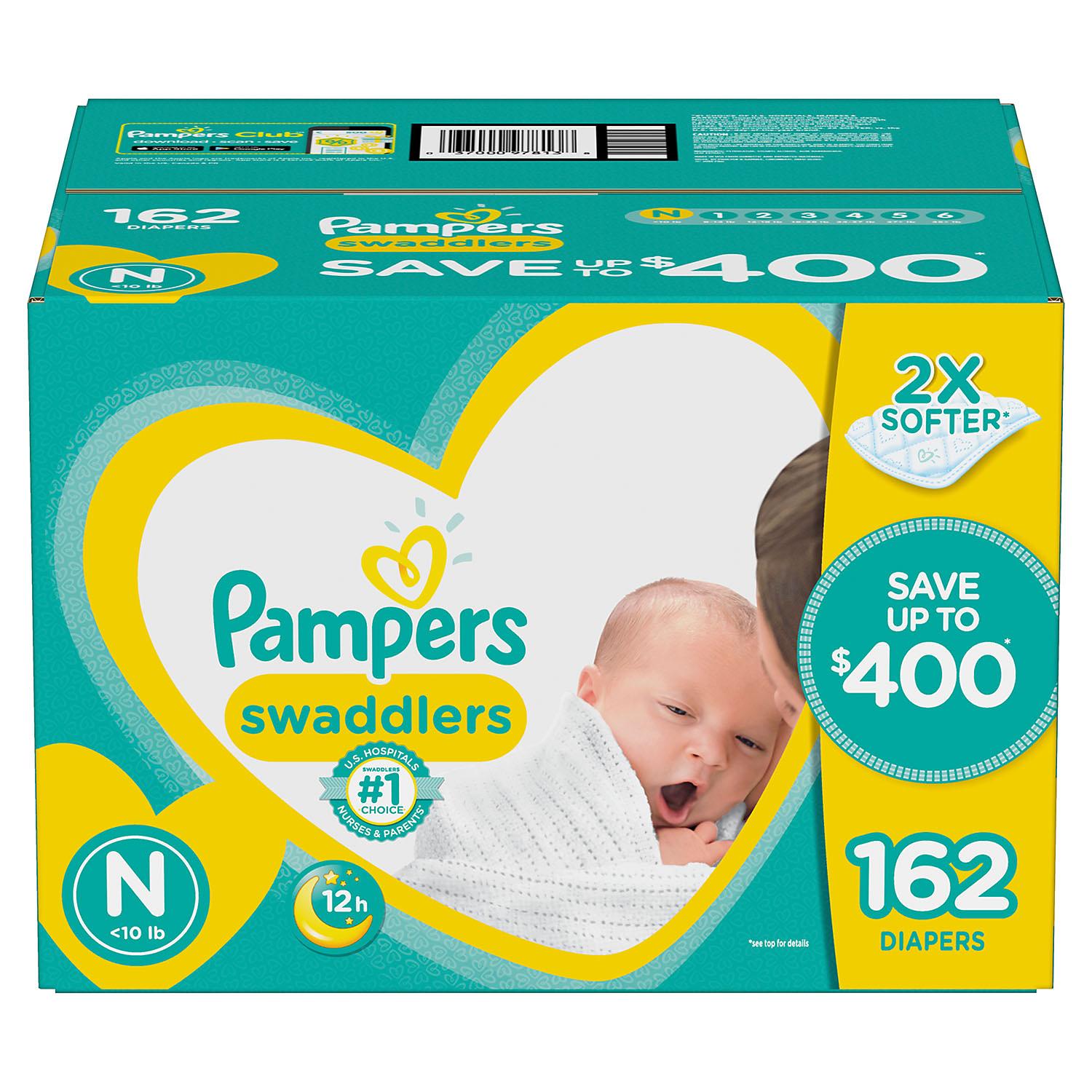 Pampers Swaddlers Diapers - Size 7, 92 ct