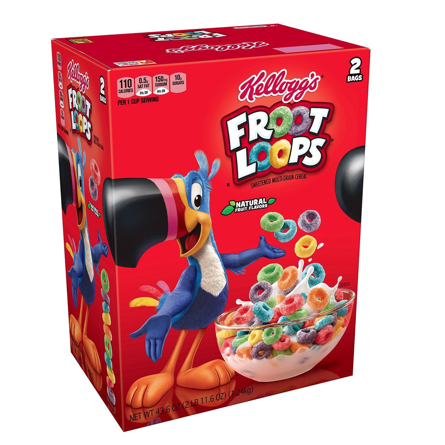 Froot Loops Multigrain Cereal, with Marshmallows, Sweetened