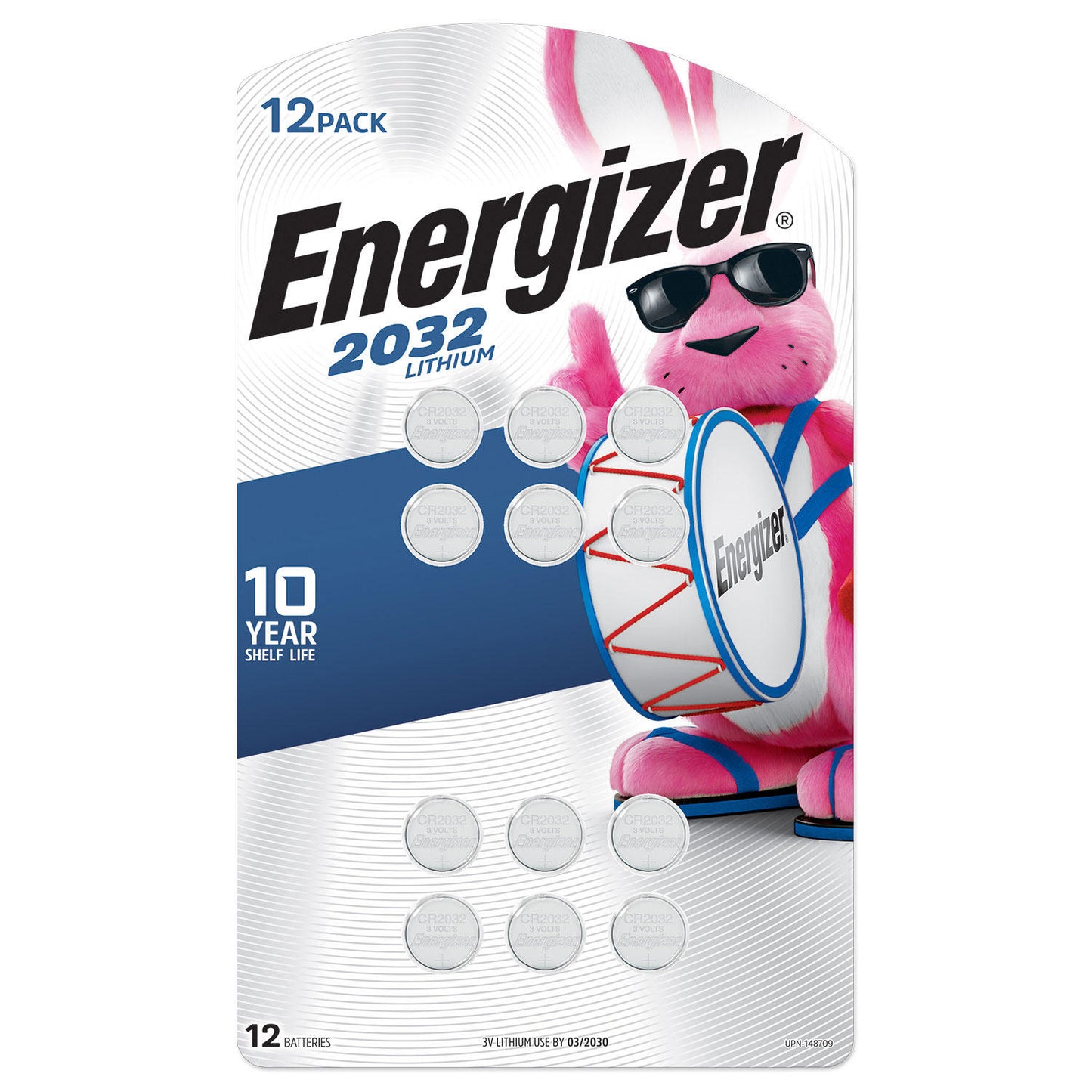 Energizer 2032 Lithium Coin Battery, 6 Pack