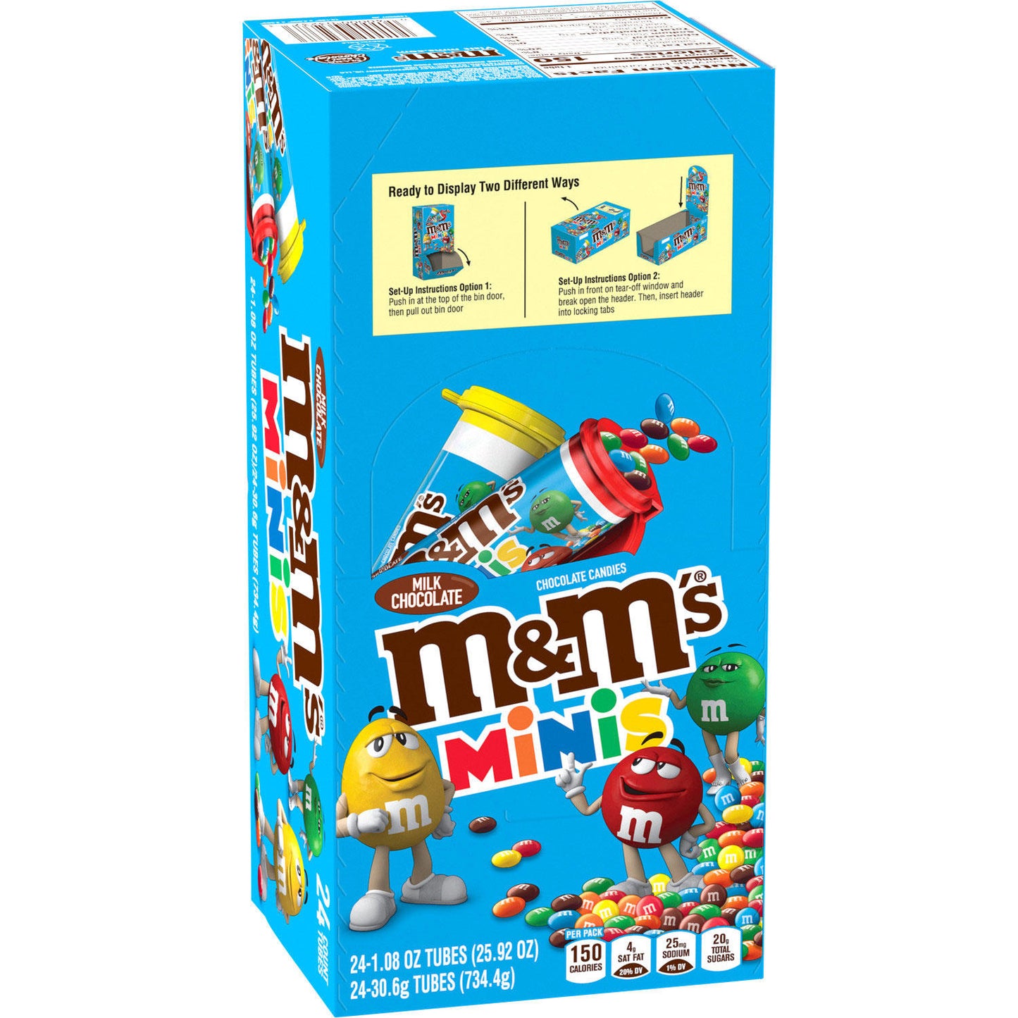 M&MS Minis Milk Chocolate Candy Tube - 1.08 Oz - Kings Food Markets