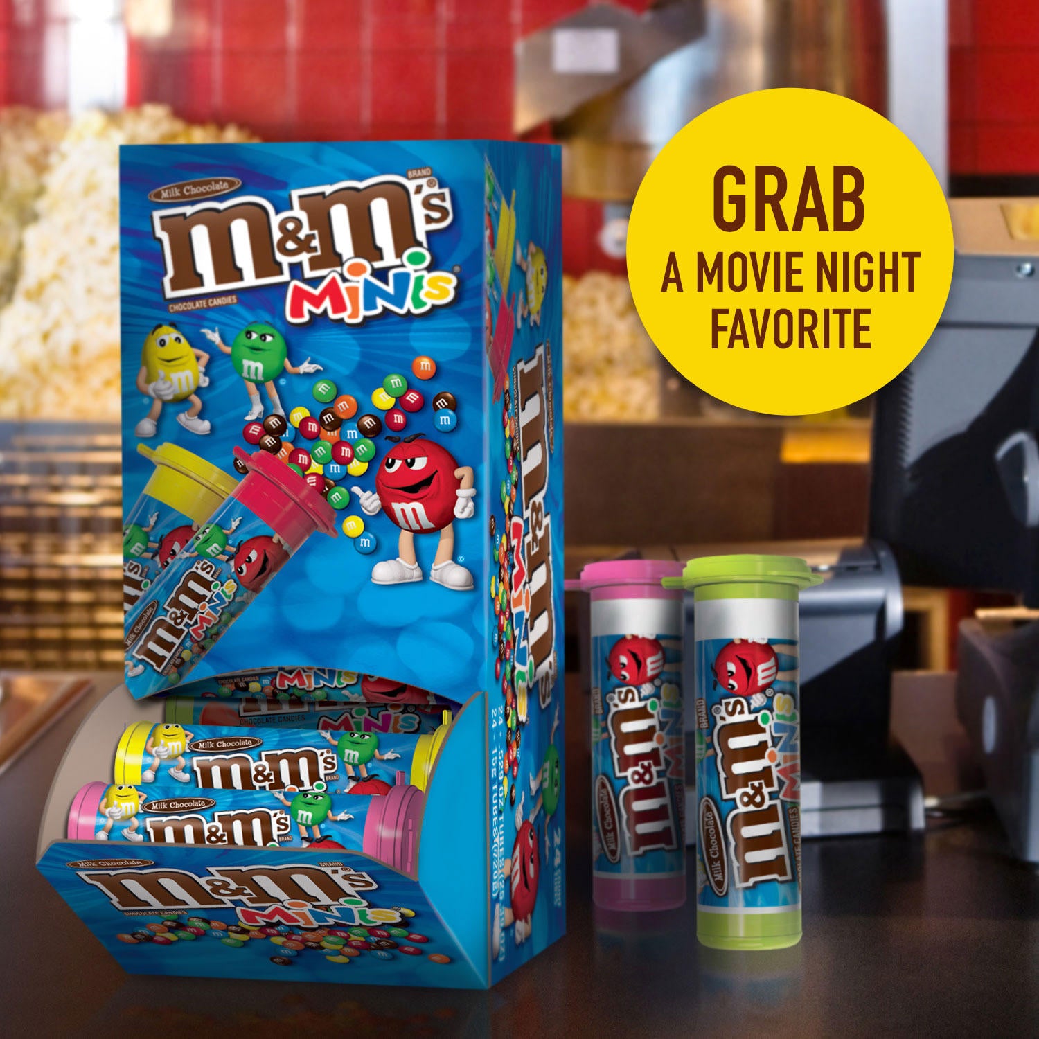 🔥 M&M'S MINIS Milk Chocolate Candy, 1.08-Ounce Tubes