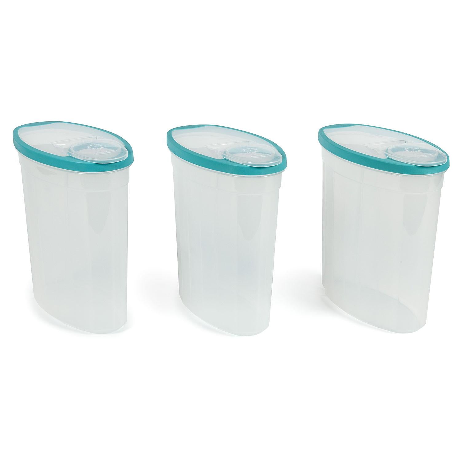 Rubbermaid Cereal Snack Keeper Container 3-Pack 1.5 Gallon 5.6 Liter 24  Cups USA