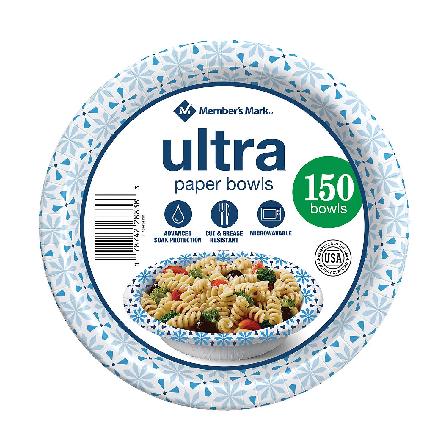  Member Mark Ultra Dinner Paper Plates (10, 204 ct.) : Health &  Household