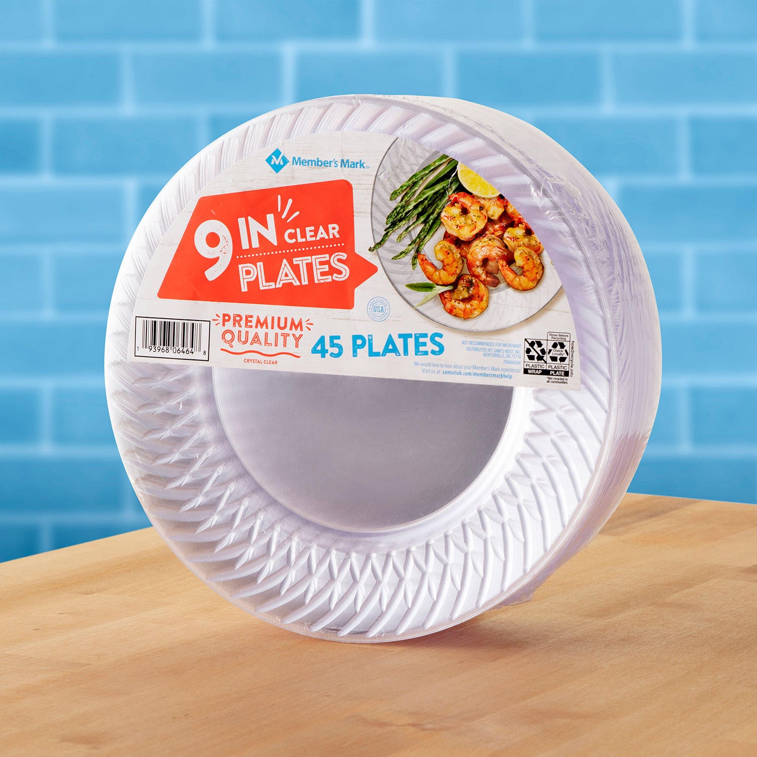 Member s Mark Clear Plastic Plates 9 45 ct. My Kosher Cart