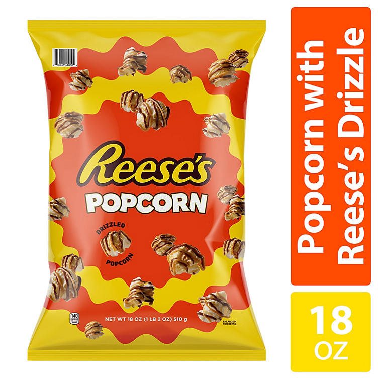 Reese's Chocolate Peanut Butter Drizzled Popcorn (18 oz.)