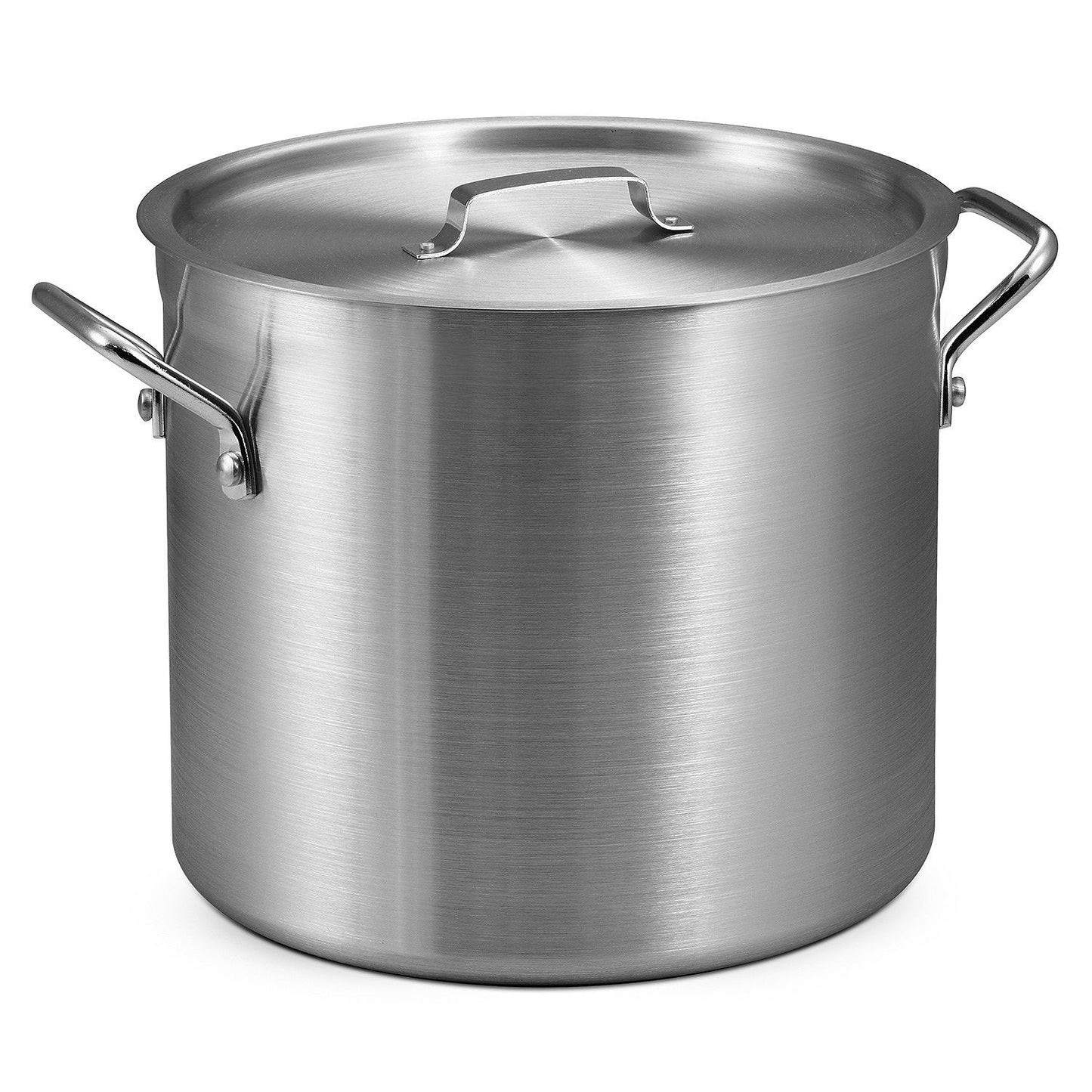 24 Qt Covered Stainless Steel Stock Pot