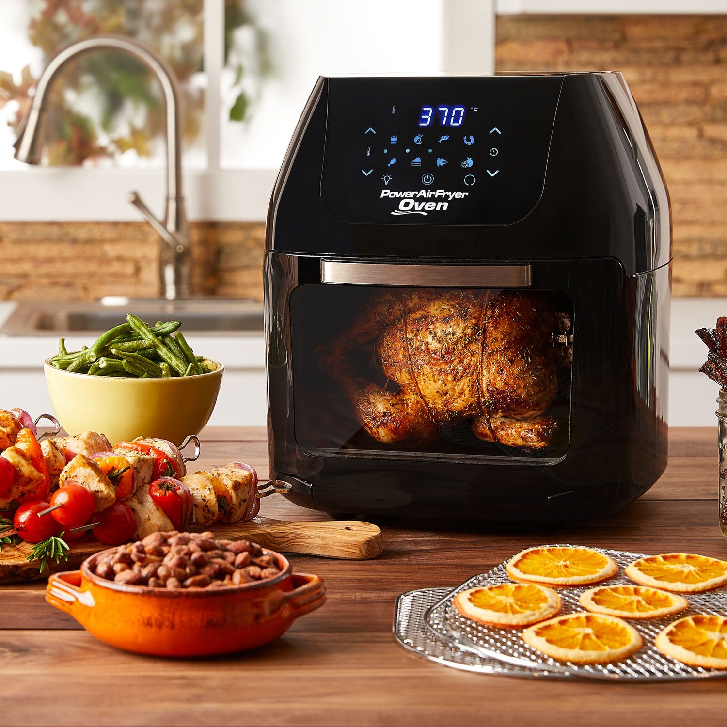 PowerXL Air Fryer Oven 8-qt with Accessories and Recipe Booklet 