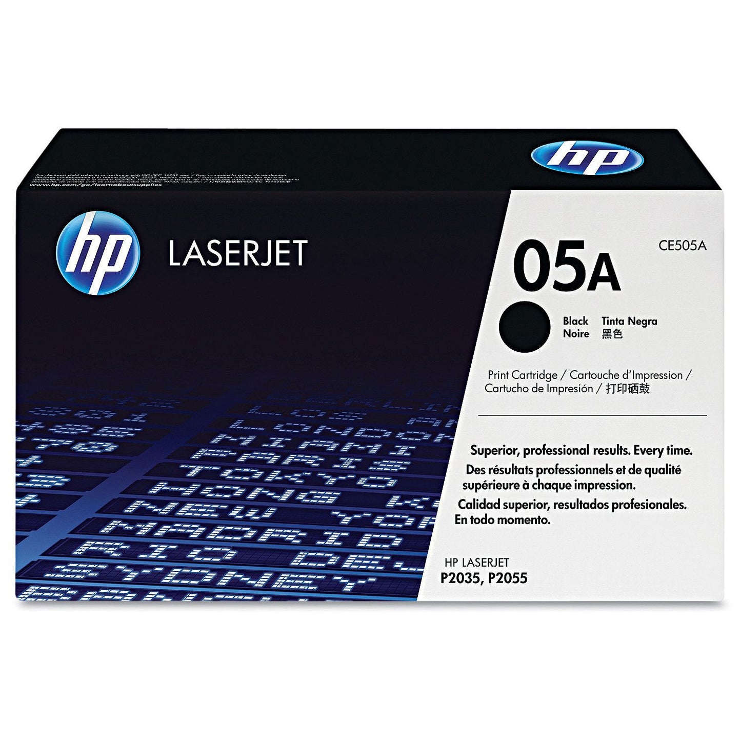 HP 05A Original Laser Jet Toner Cartridge, Black, Select Type (2,300 Page Yield)