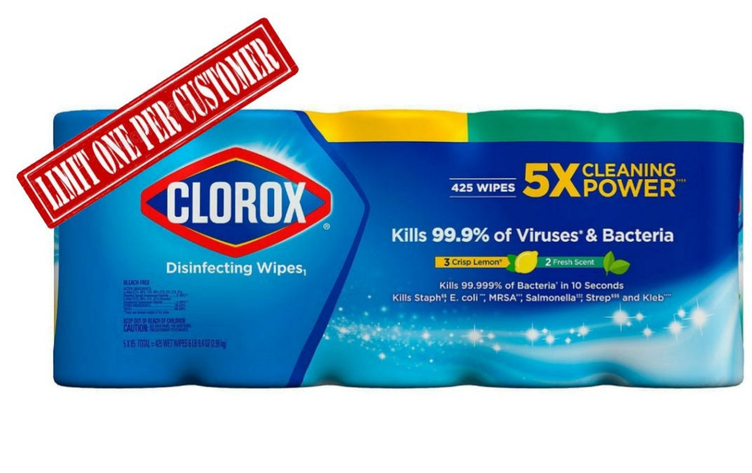 Clorox Disinfecting Bleach-Free Cleaning Wipes, Variety Pack (85