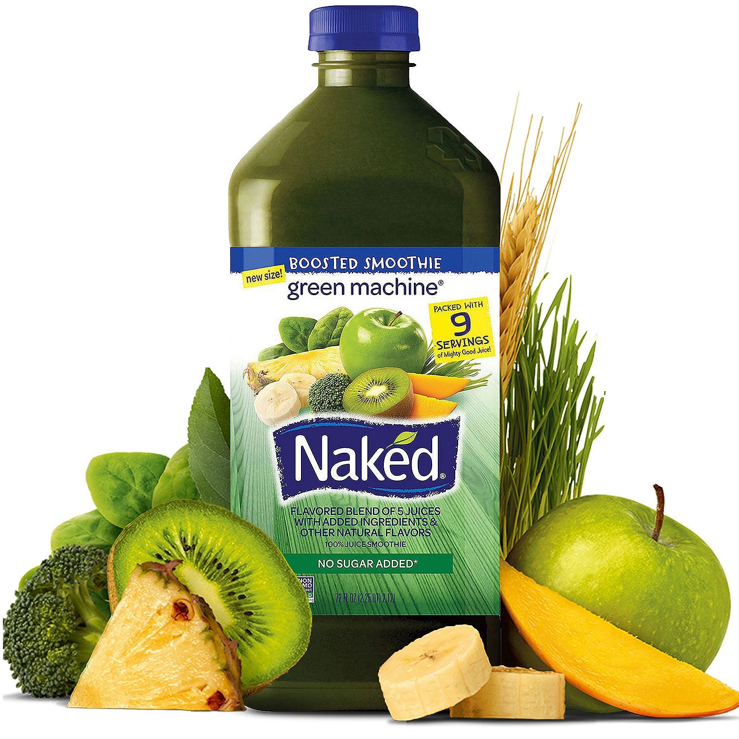 Naked Juice Green Machine Fruit and Vegetable Smoothie 72 oz