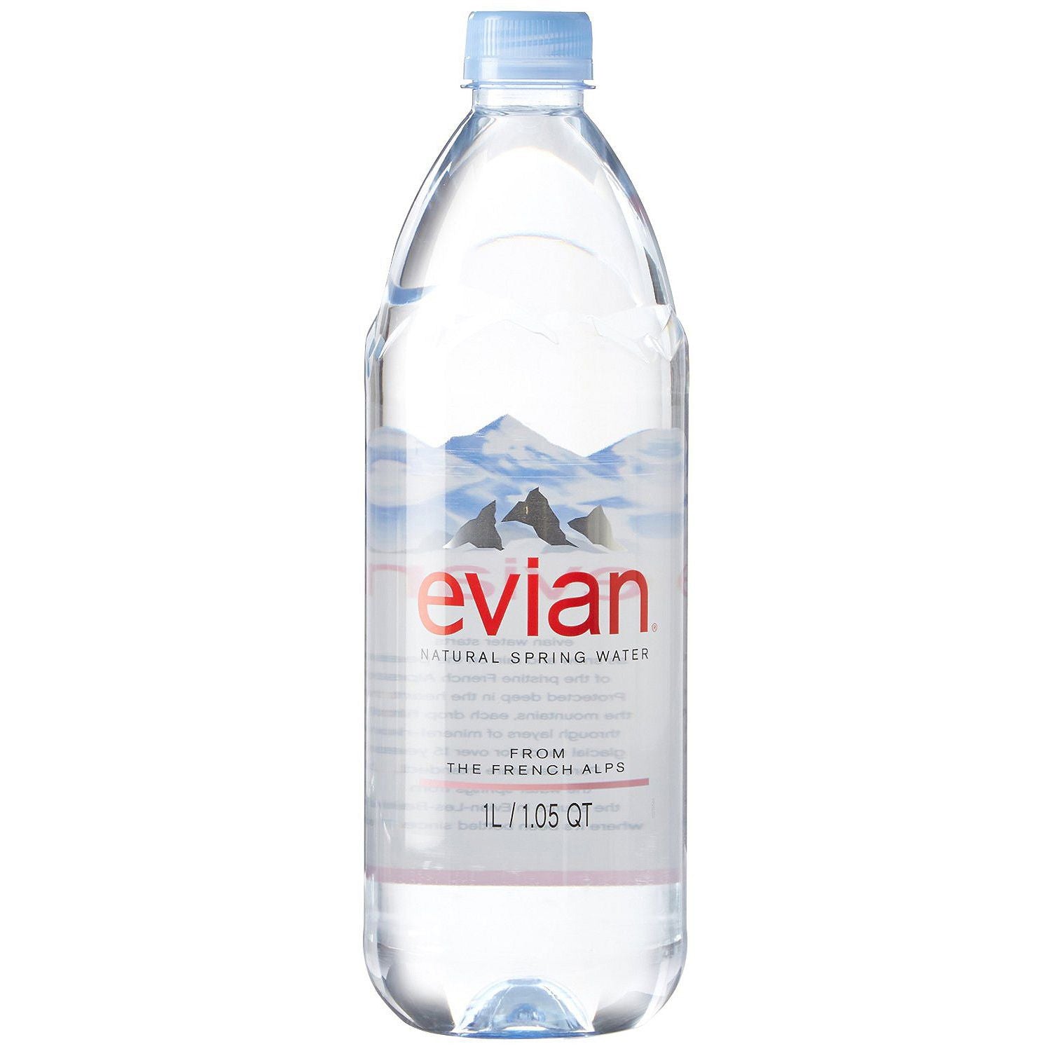 evian Natural Spring Water 500 mL/16.9 Fl Oz (Pack of 6), Bottled