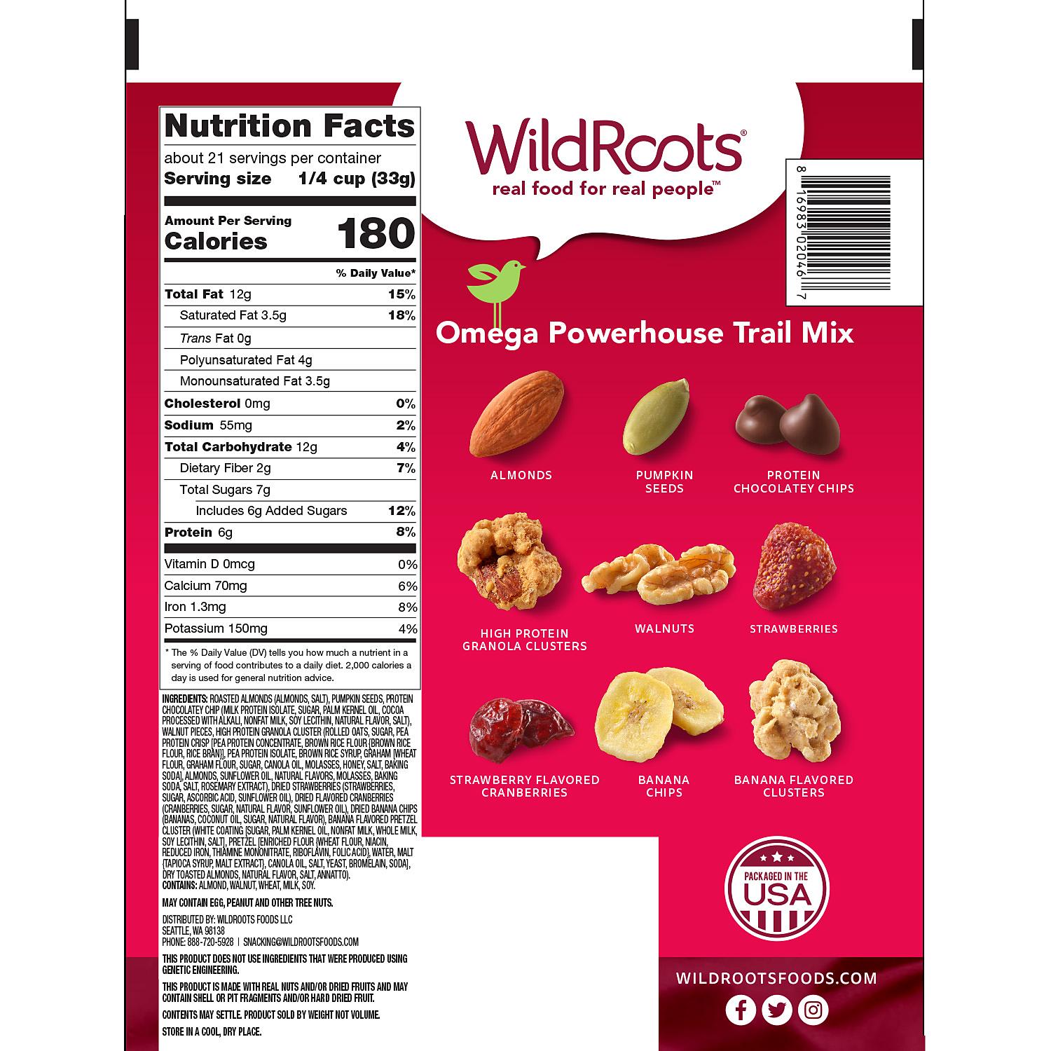 WildRoots Omega Powerhouse Trail Mix 24 oz. My Kosher Cart