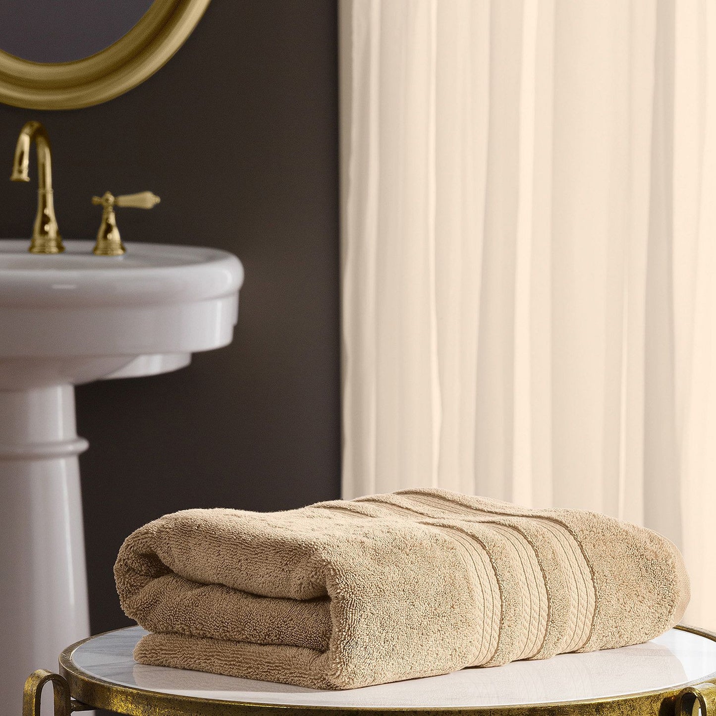 Collections Etc Zero Twist Luxury Bath Towel Set, Hotel Quality Style - Set  of 6 for Bathroom, Spa, Travel