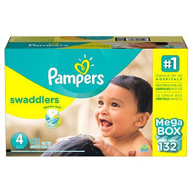 Pampers swaddlers mega sales box