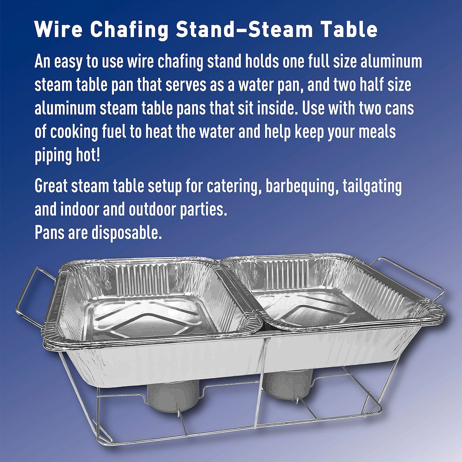 PA-6010) Half Size medium Steam Table Aluminum Foil Pan 104 oz