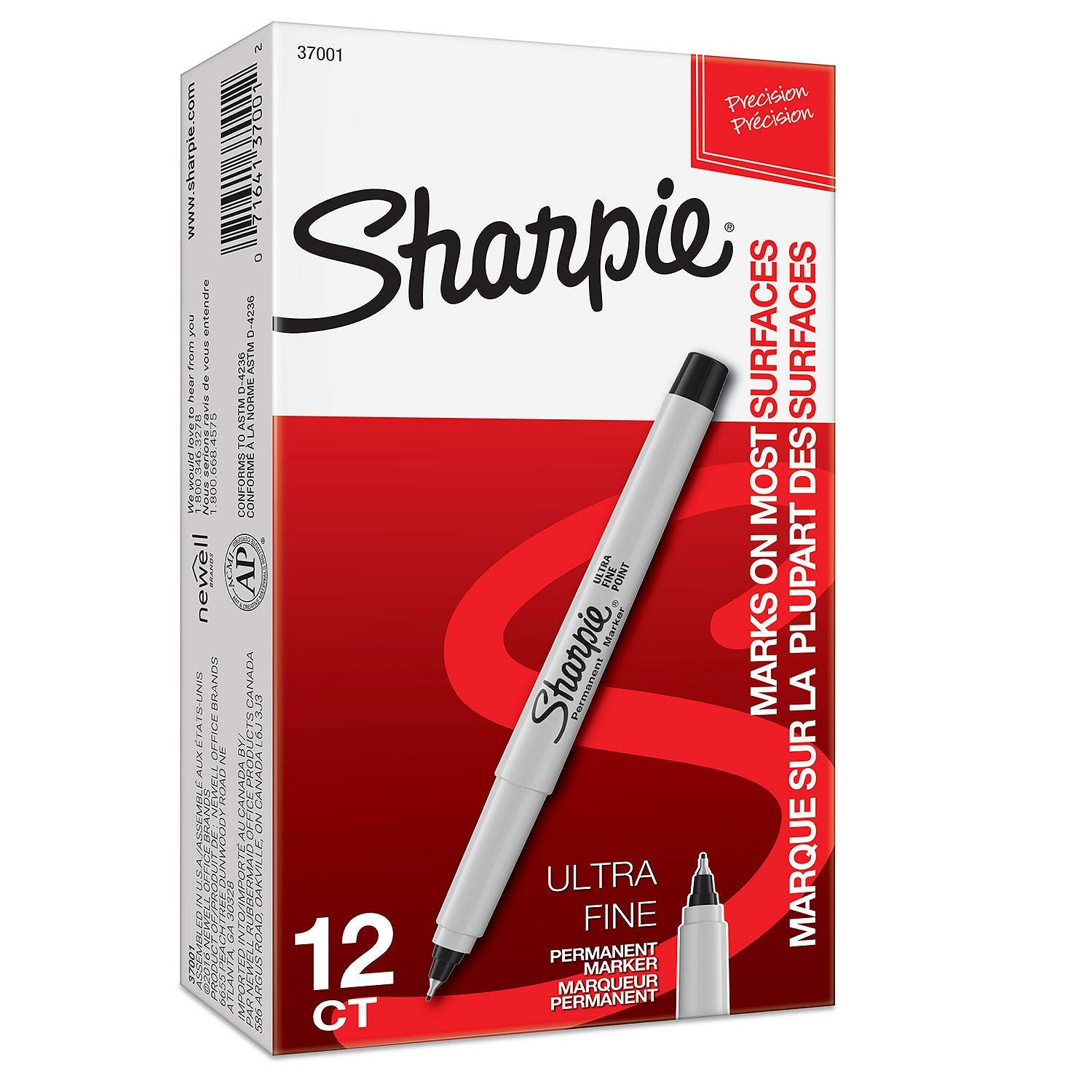 Sharpie Permanent Fine Tip Markers, Black (Pack of 24) – My Kosher Cart